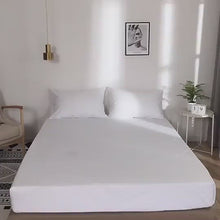 Load and play video in Gallery viewer, Solid White Mattress Protector
