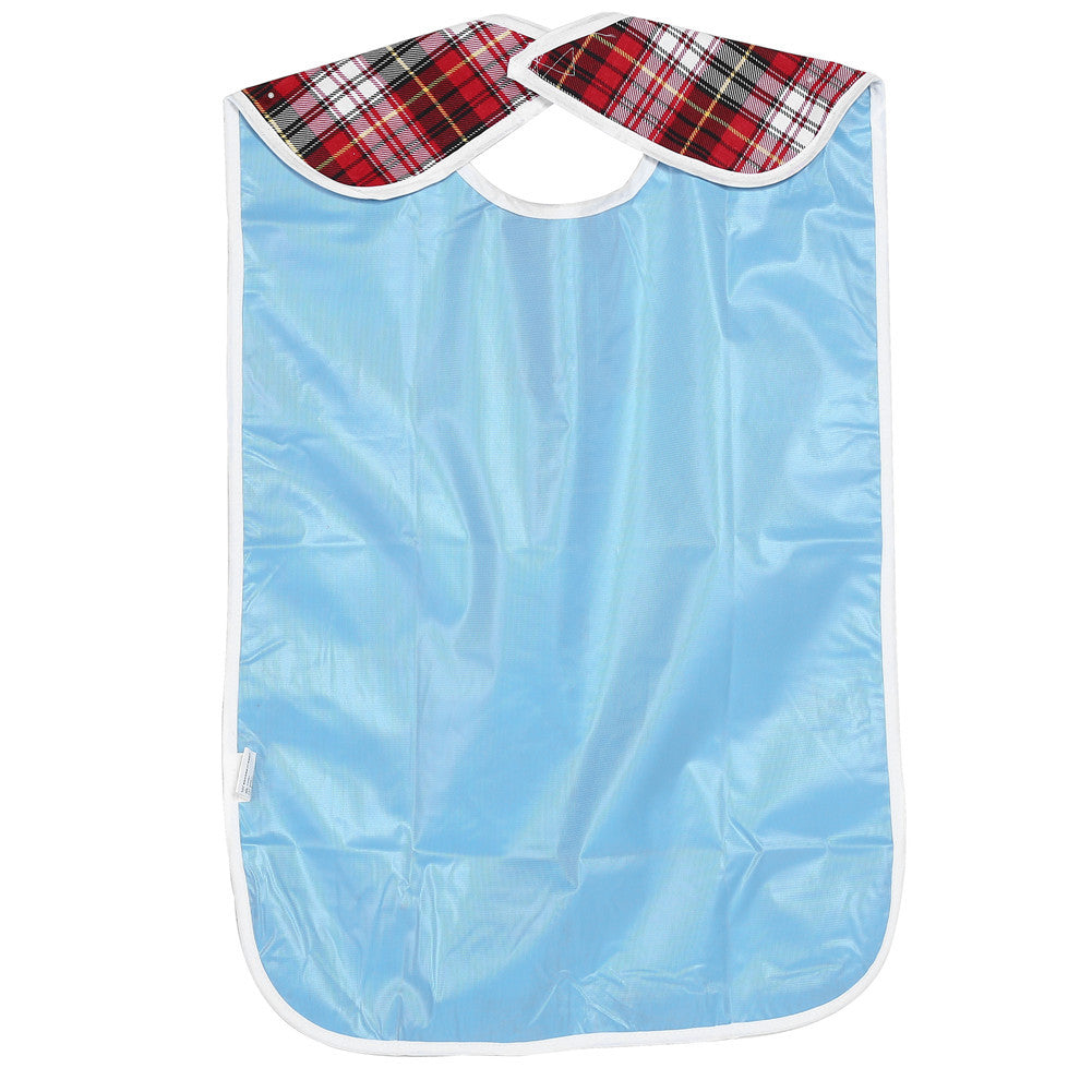Washable Plaid Adult Bibs