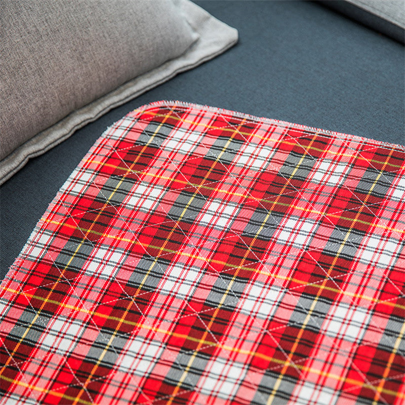 Washable Plaid Puppy Pads