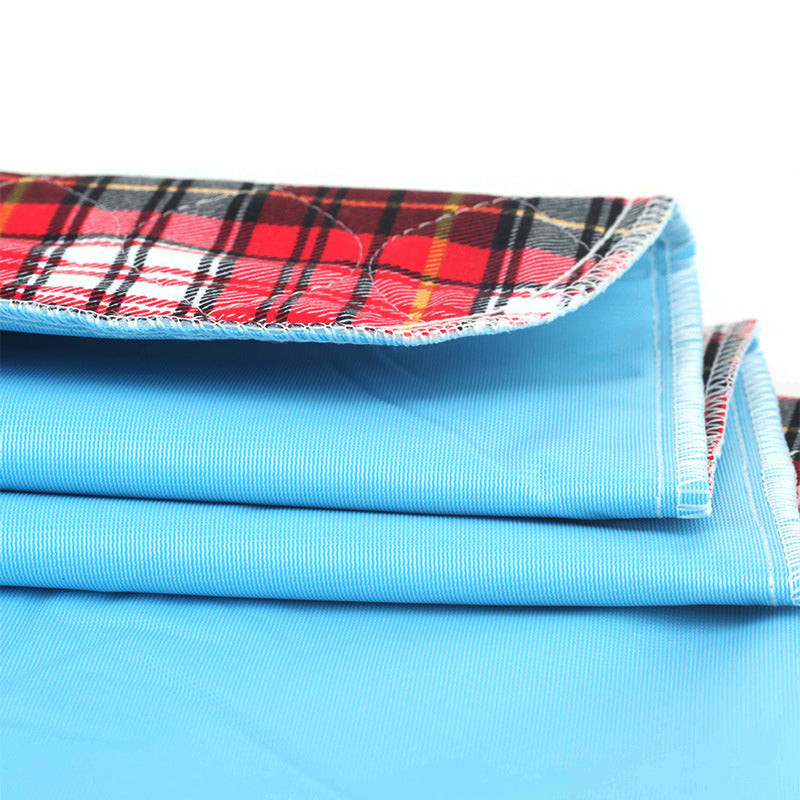 Plaid Waterproof Bed Pads