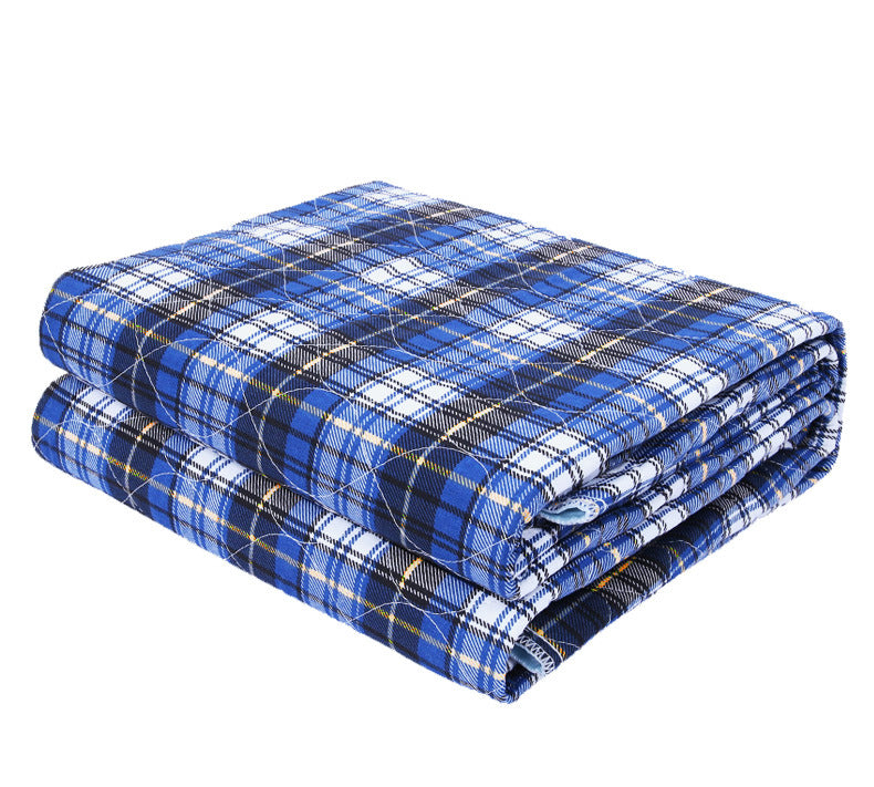 Plaid Waterproof Bed Pads