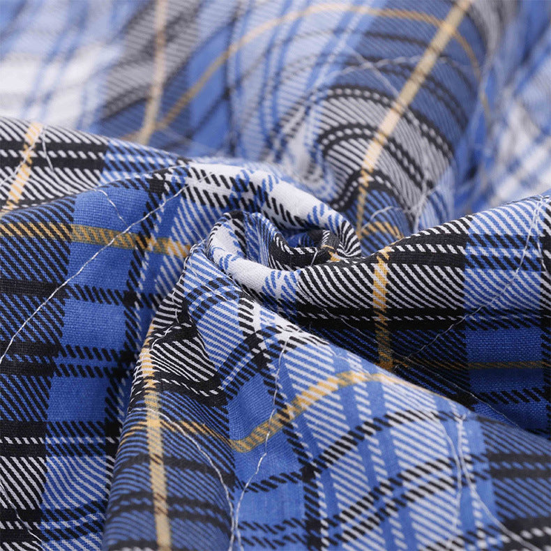 Plaid Waterproof Bed Pads