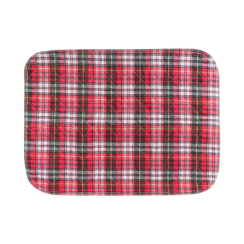 Plaid Waterproof Bed Pads