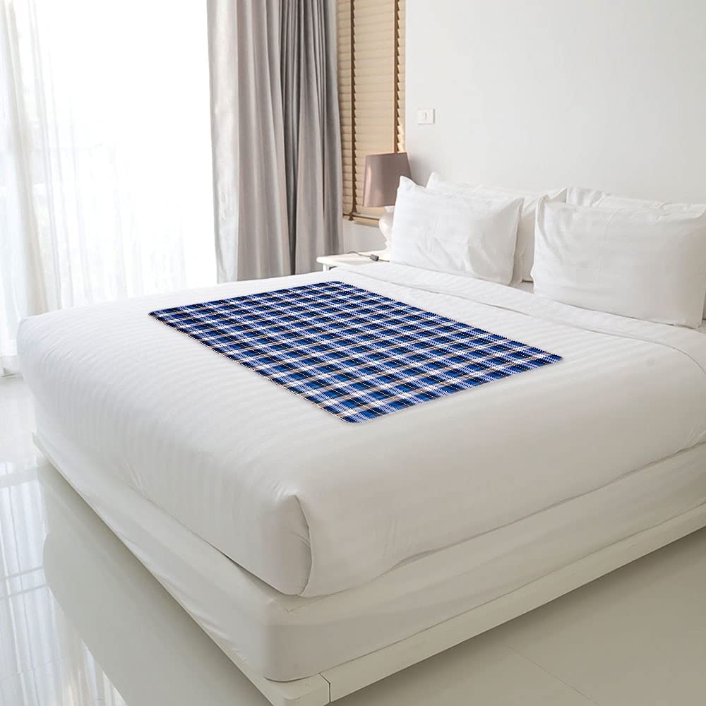 Plaid Washable Underpad For Bed