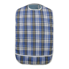 Load image into Gallery viewer, Washable Plaid Adult Bibs
