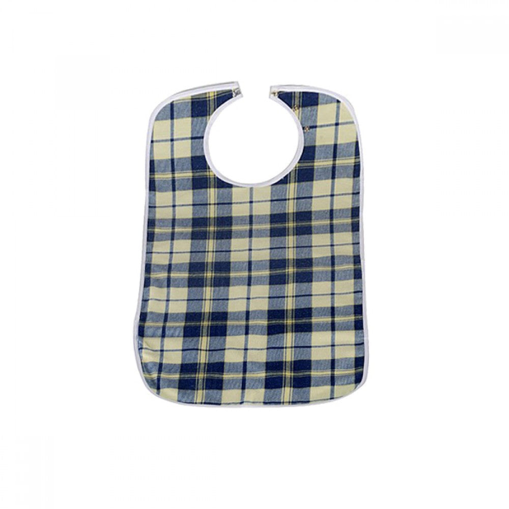Washable Plaid Adult Bibs