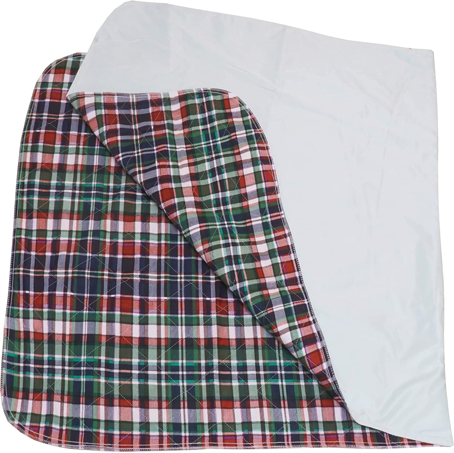 Plaid Washable Bed Underpads