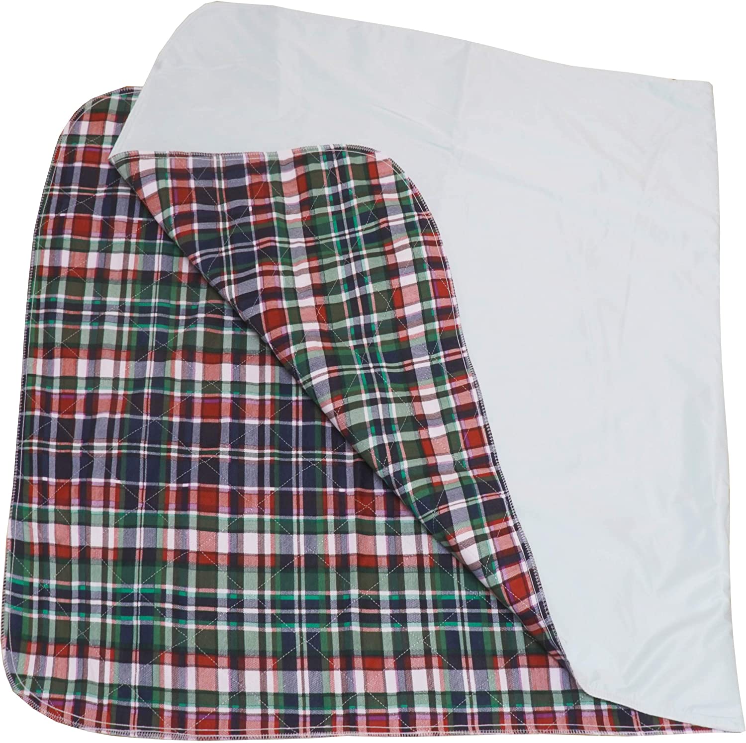 Plaid Washable Bed Underpads