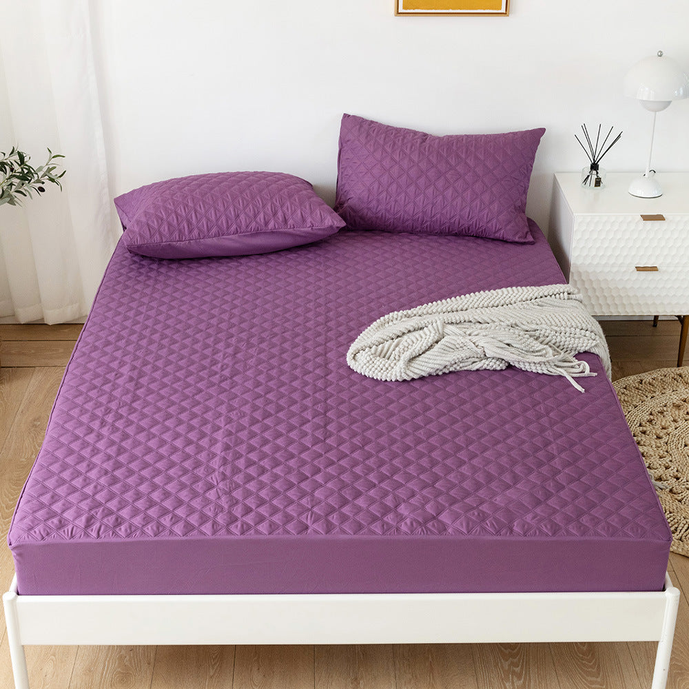 Solid Waterproof Mattress Protector