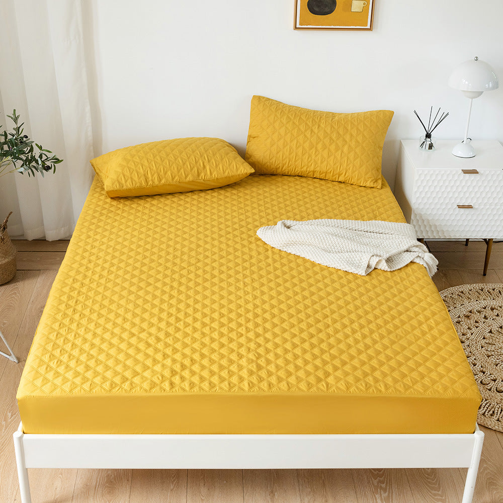 Solid Waterproof Mattress Protector