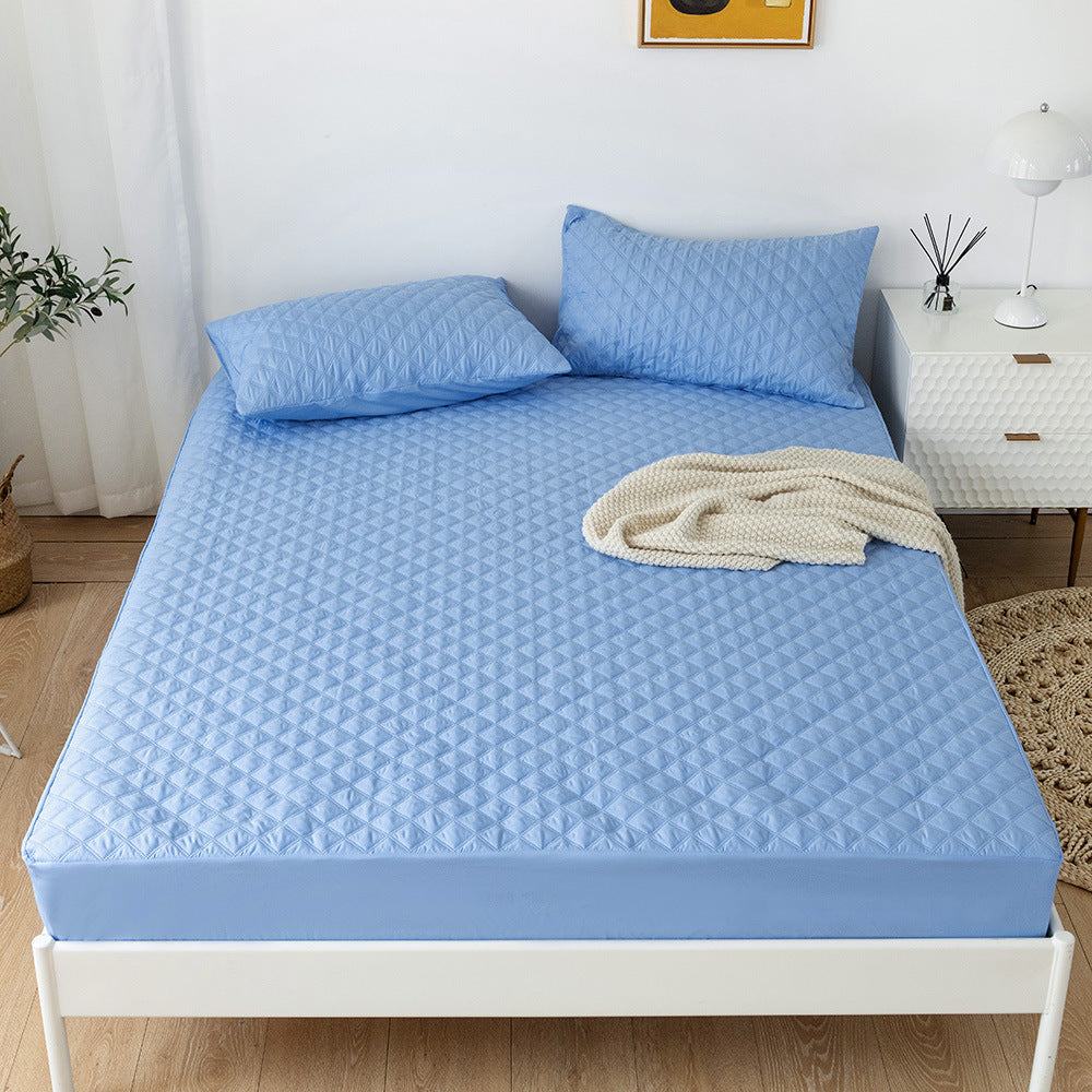 Solid Waterproof Mattress Protector