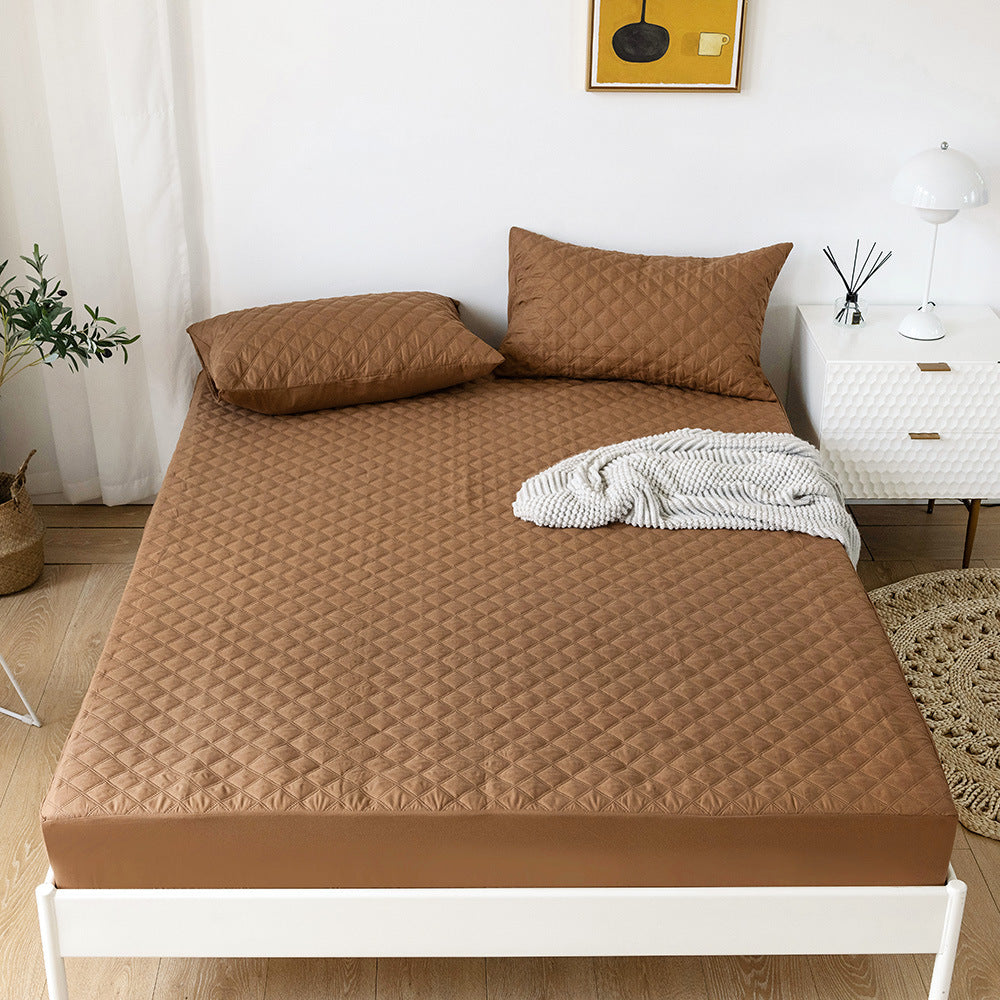 Solid Waterproof Mattress Protector